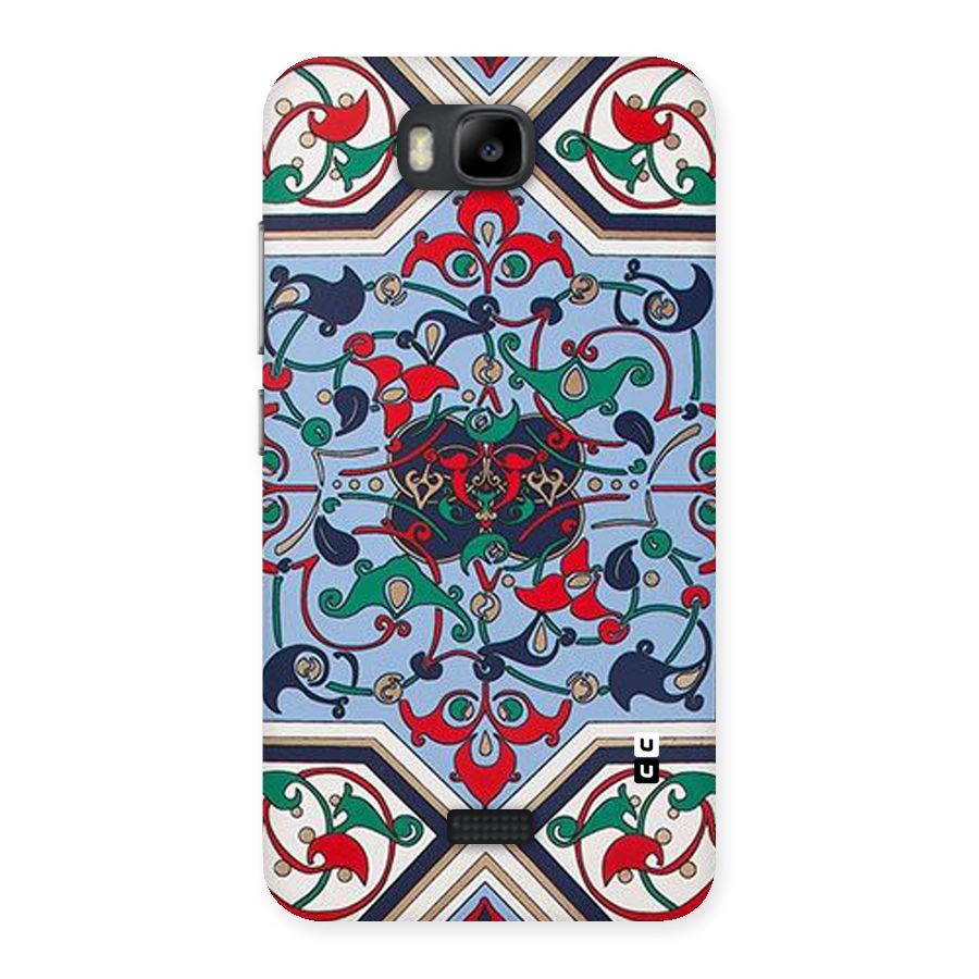 Multi Block Pattern Back Case for Honor Bee