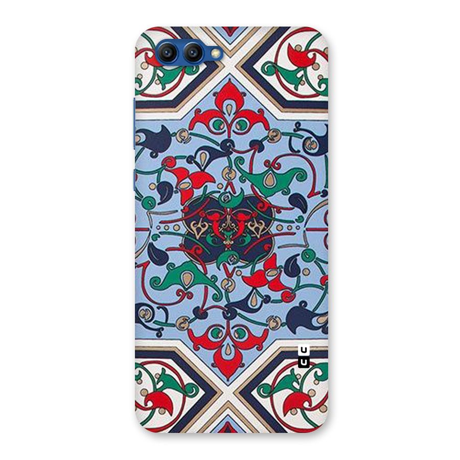 Multi Block Pattern Back Case for Honor View 10