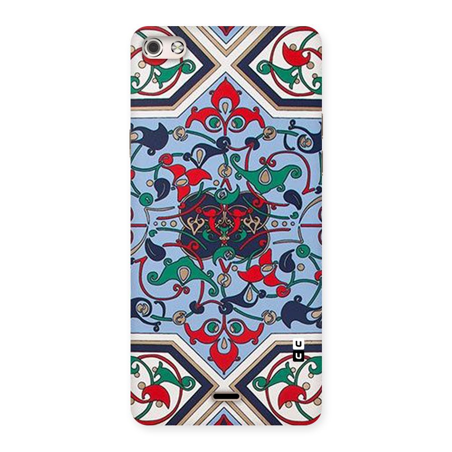 Multi Block Pattern Back Case for Micromax Canvas Silver 5