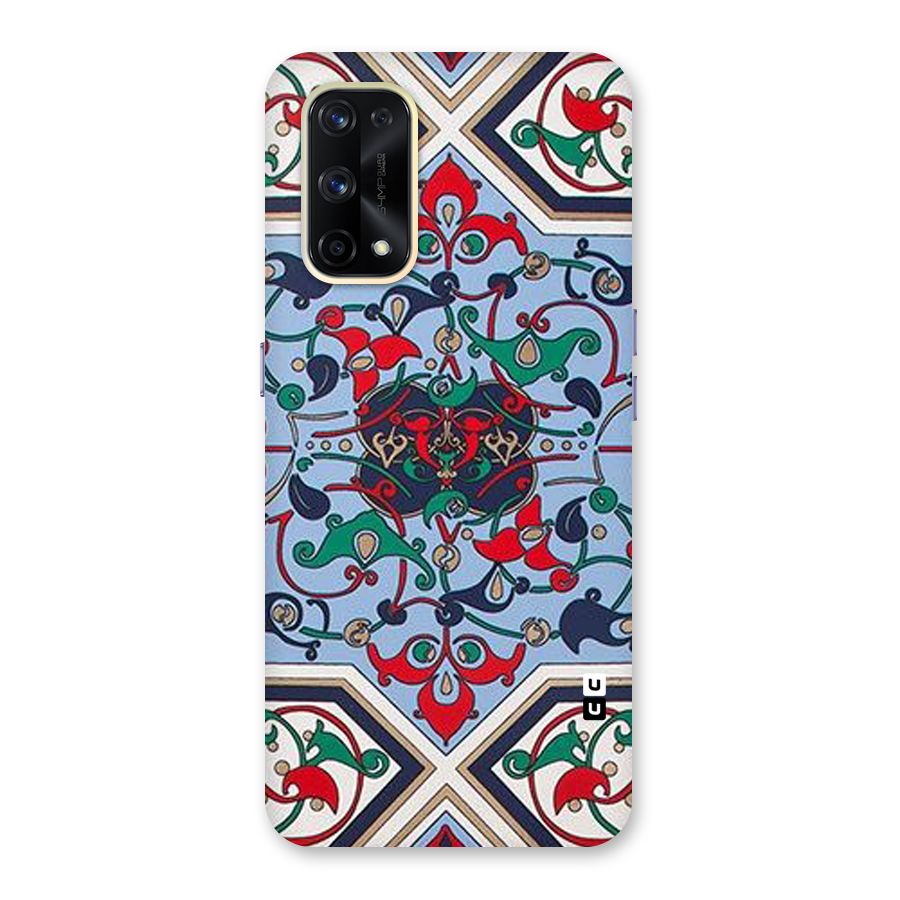 Multi Block Pattern Glass Back Case for Realme X7 Pro