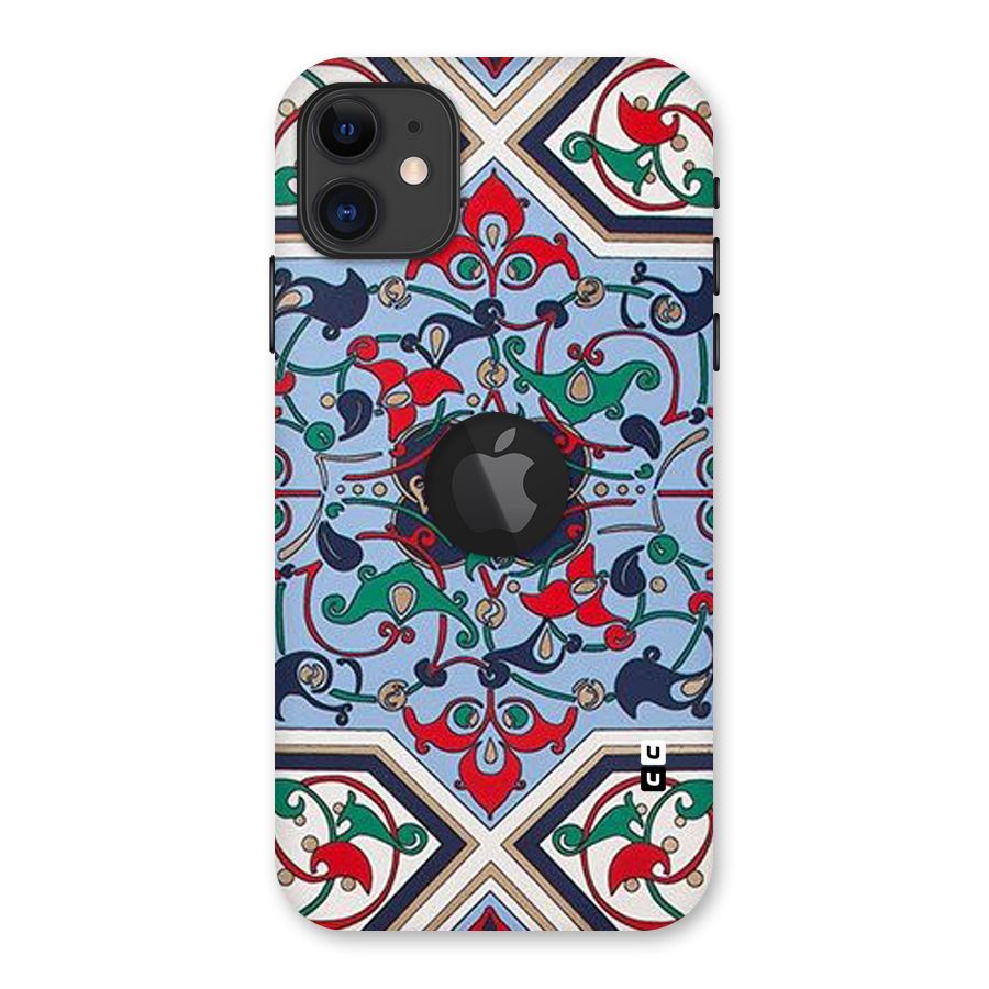 Multi Block Pattern Back Case for iPhone 11 Logo Cut