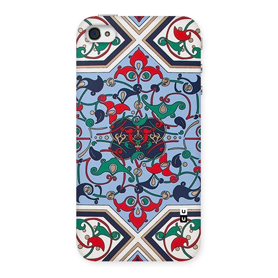 Multi Block Pattern Back Case for iPhone 4 4s