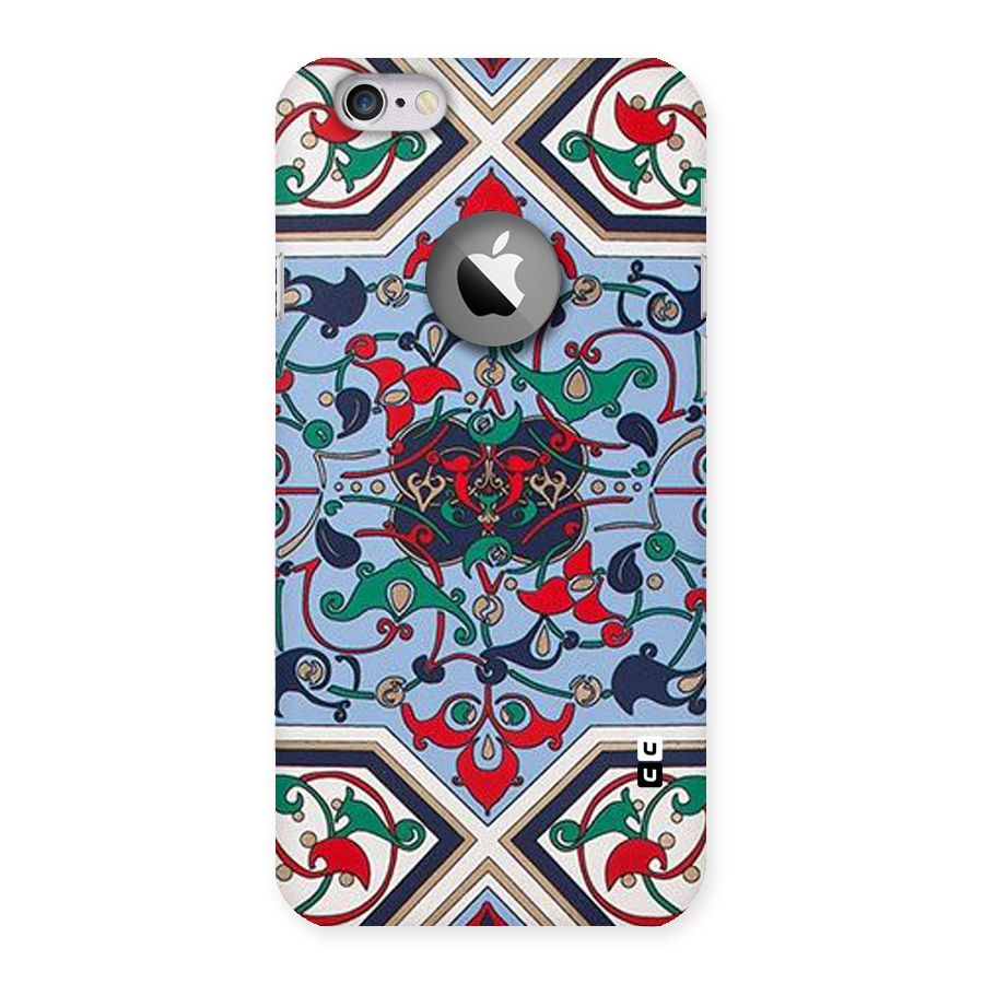 Multi Block Pattern Back Case for iPhone 6 Logo Cut