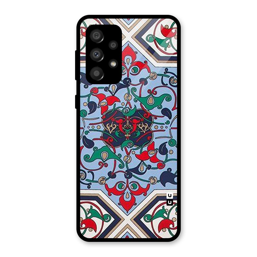 Multi Block Pattern Glass Back Case for Galaxy A32