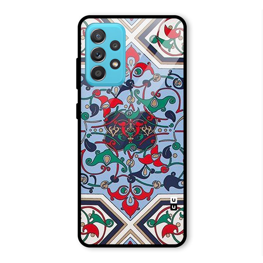 Multi Block Pattern Glass Back Case for Galaxy A52s 5G