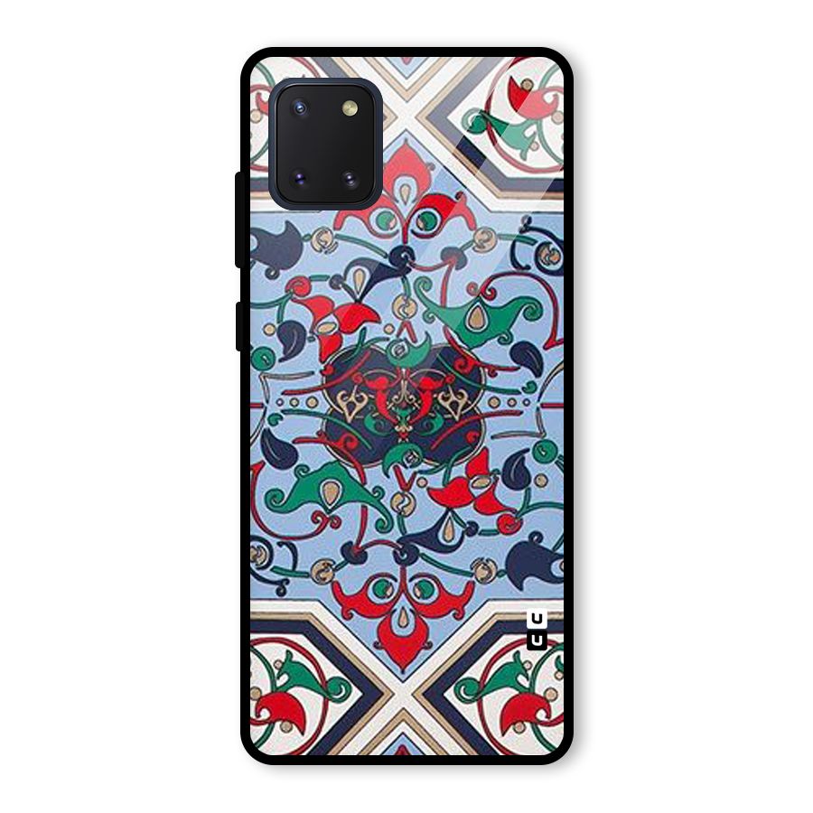 Multi Block Pattern Glass Back Case for Galaxy Note 10 Lite