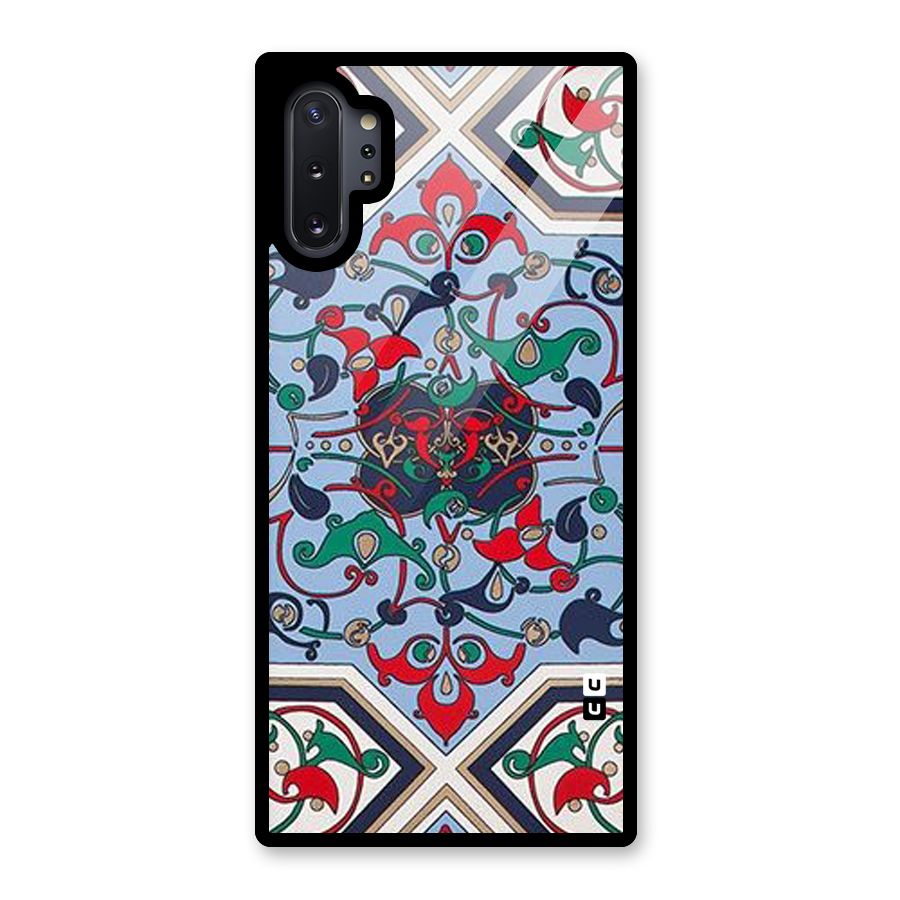 Multi Block Pattern Glass Back Case for Galaxy Note 10 Plus