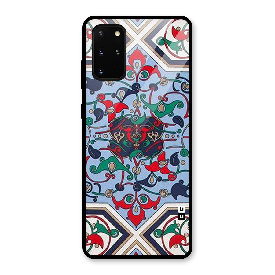 Multi Block Pattern Glass Back Case for Galaxy S20 Plus