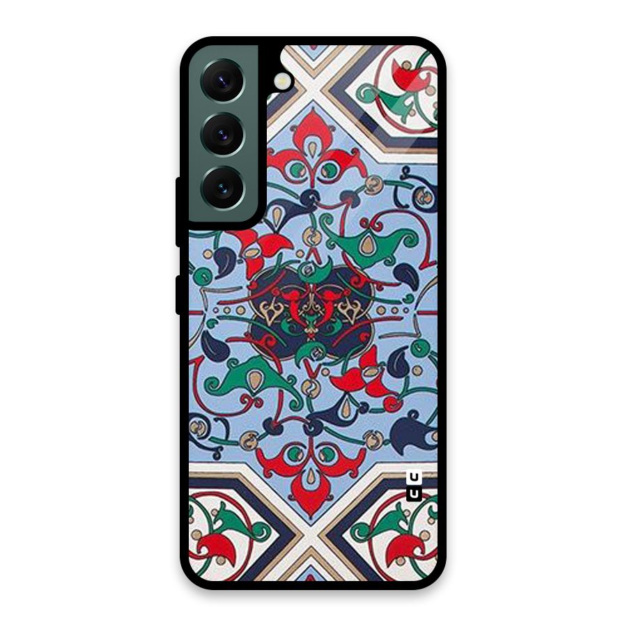 Multi Block Pattern Glass Back Case for Galaxy S22 5G