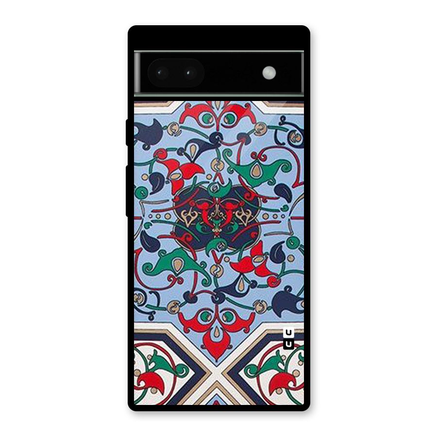 Multi Block Pattern Glass Back Case for Google Pixel 6a