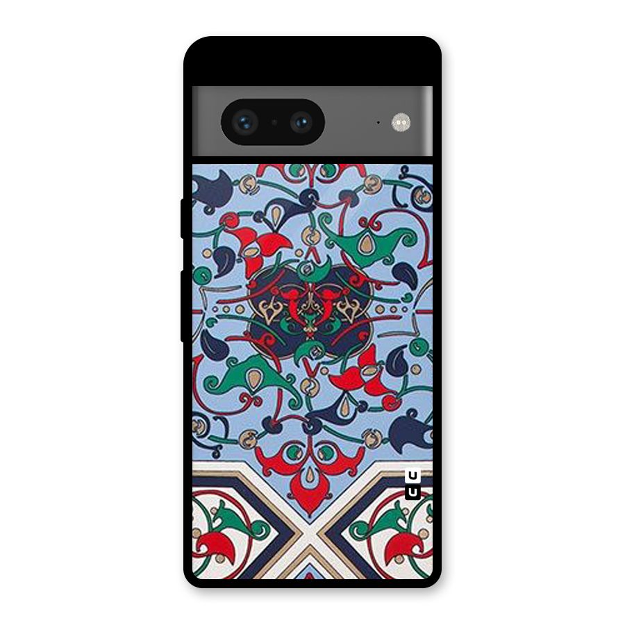 Multi Block Pattern Glass Back Case for Google Pixel 7