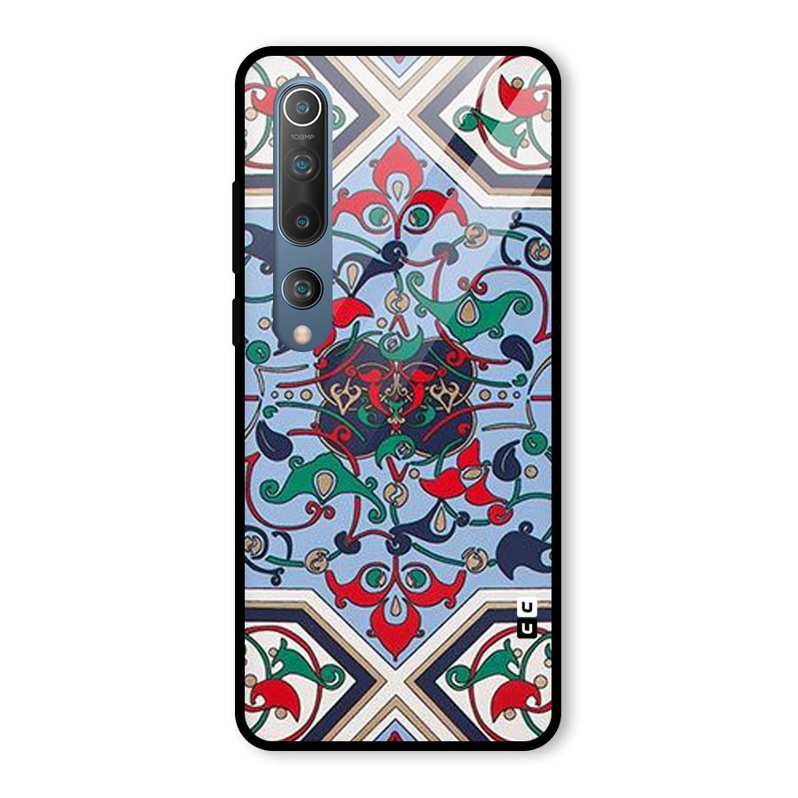 Multi Block Pattern Glass Back Case for Mi 10