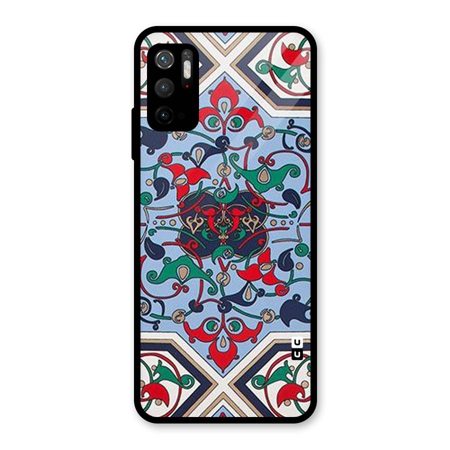 Multi Block Pattern Glass Back Case for Poco M3 Pro 5G