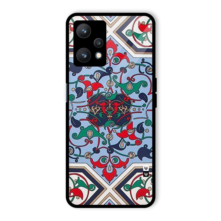 Multi Block Pattern Glass Back Case for Realme 9 Pro 5G