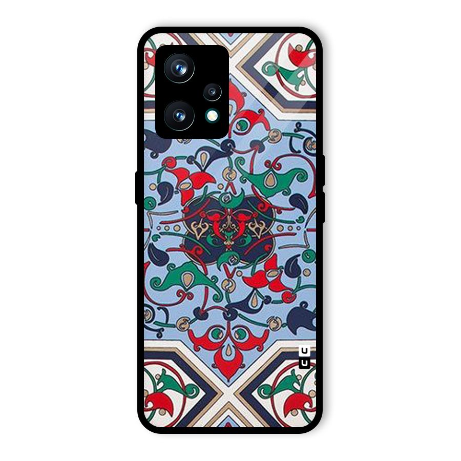 Multi Block Pattern Glass Back Case for Realme 9 Pro Plus 5G