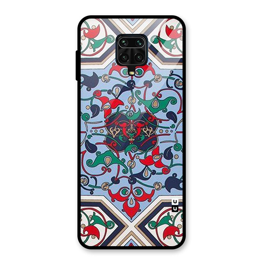 Multi Block Pattern Glass Back Case for Redmi Note 10 Lite