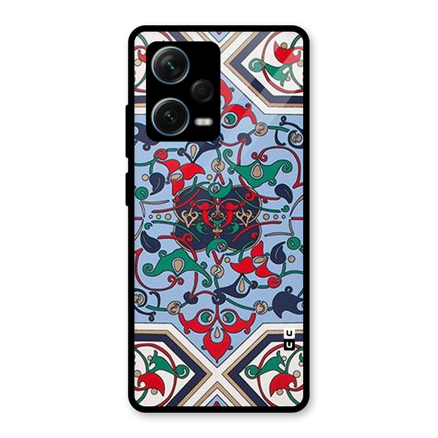 Multi Block Pattern Glass Back Case for Redmi Note 12 Pro Plus 5G