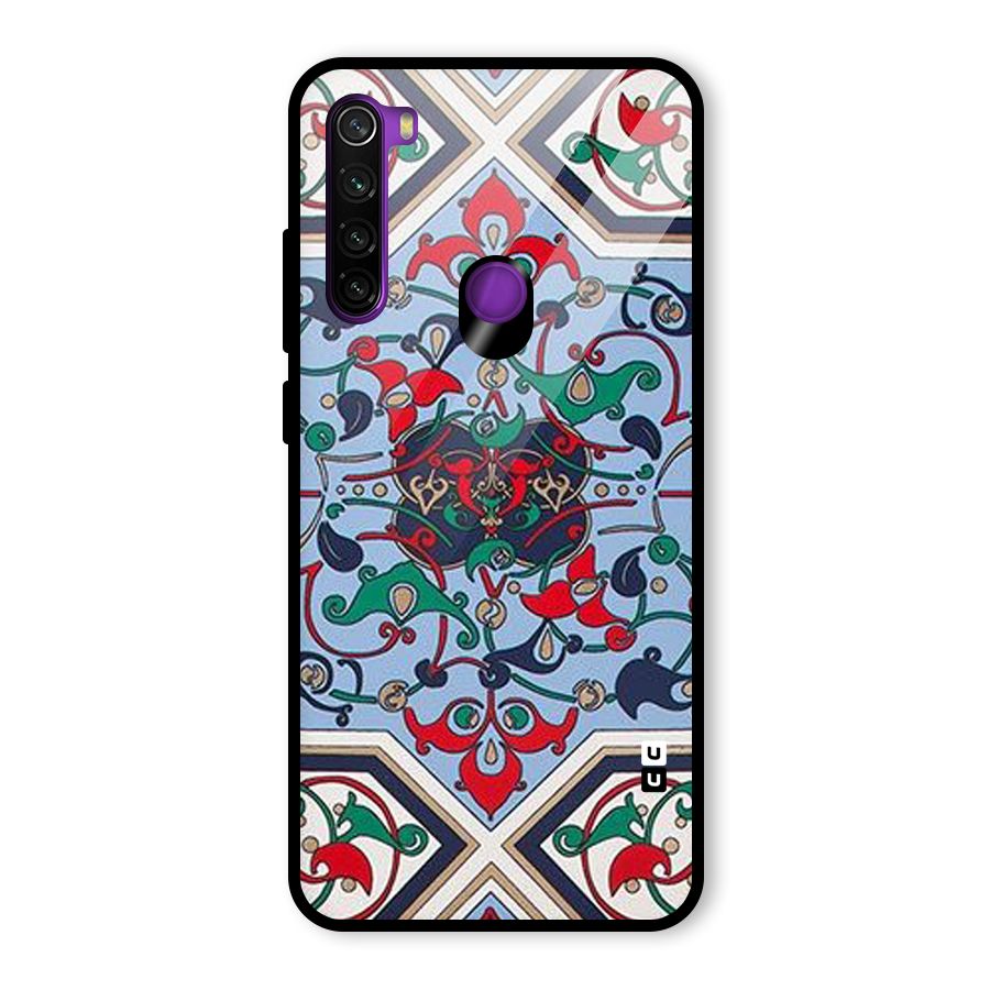 Multi Block Pattern Glass Back Case for Redmi Note 8