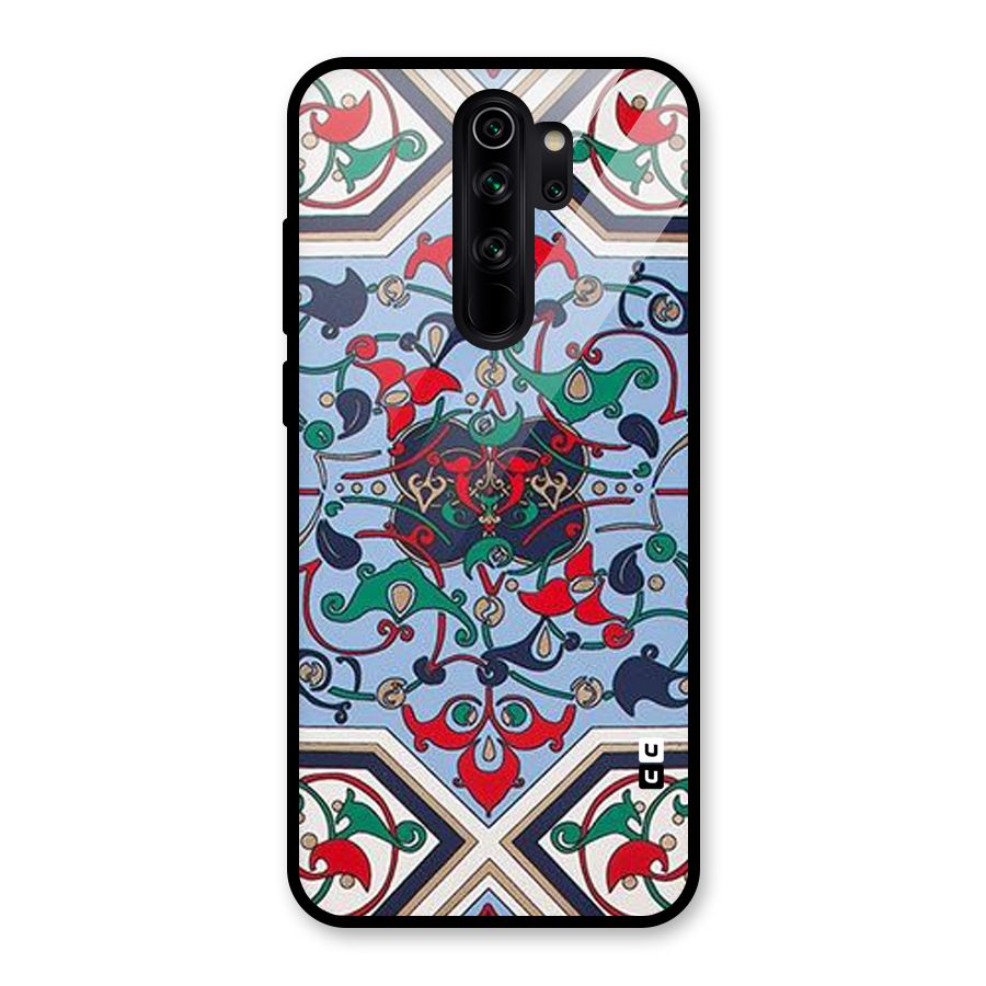 Multi Block Pattern Glass Back Case for Redmi Note 8 Pro