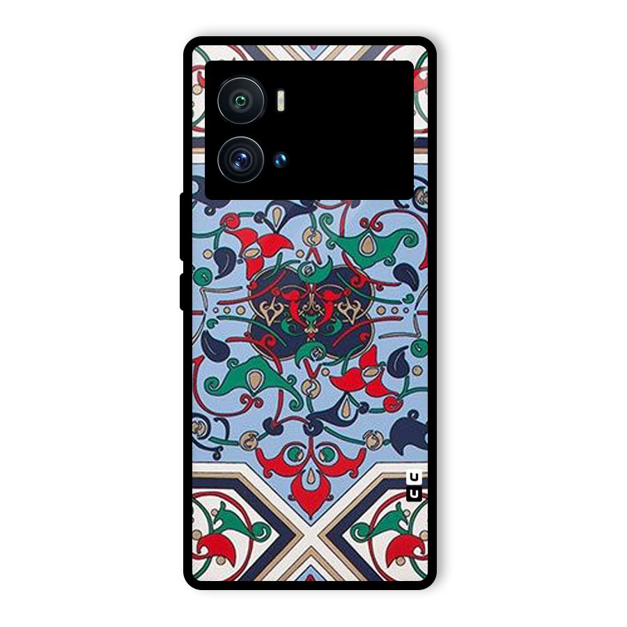 Multi Block Pattern Glass Back Case for Vivo iQOO 9 Pro
