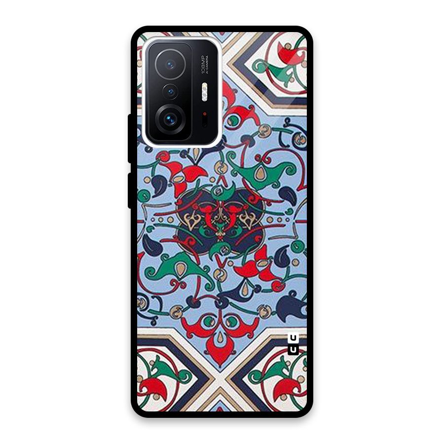 Multi Block Pattern Glass Back Case for Xiaomi 11T Pro
