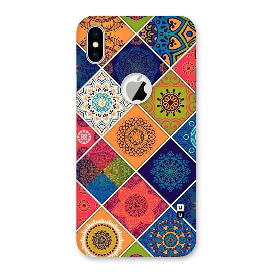 Multi Designs Back Case for iPhone X Logo Cut