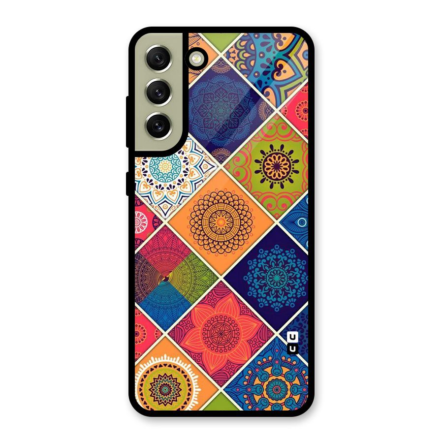 Multi Designs Glass Back Case for Galaxy S21 FE 5G