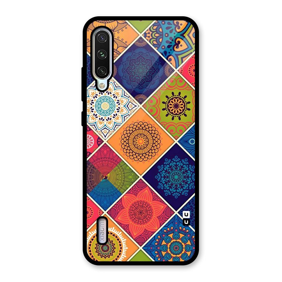 Multi Designs Glass Back Case for Mi A3