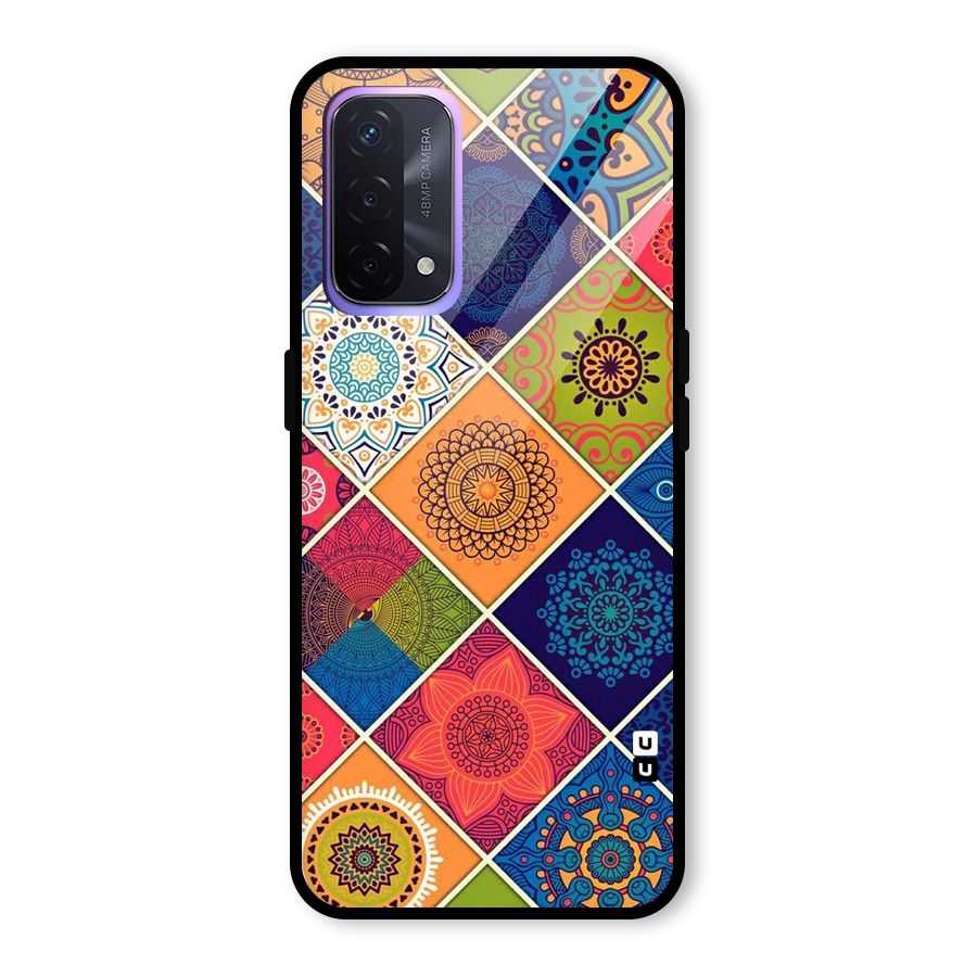 Multi Designs Glass Back Case for Oppo A74 5G