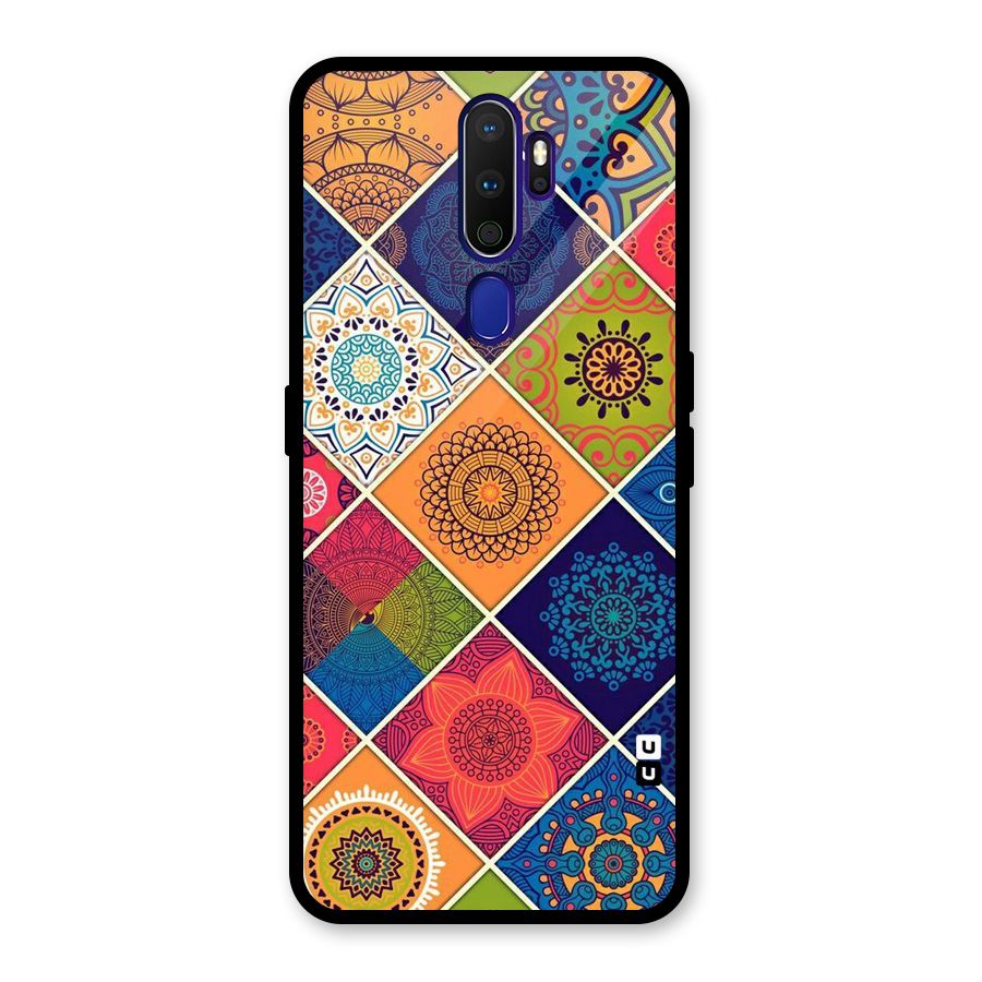 Multi Designs Glass Back Case for Oppo A9 (2020)