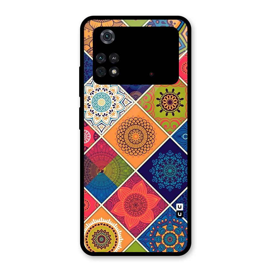 Multi Designs Glass Back Case for Poco M4 Pro 4G