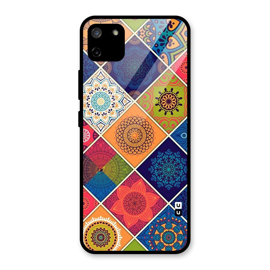 Multi Designs Glass Back Case for Realme C11