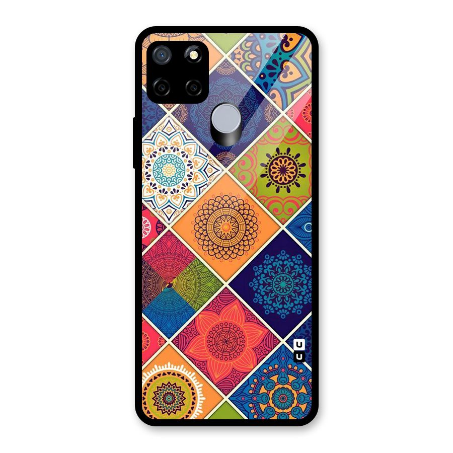 Multi Designs Glass Back Case for Realme Narzo 20