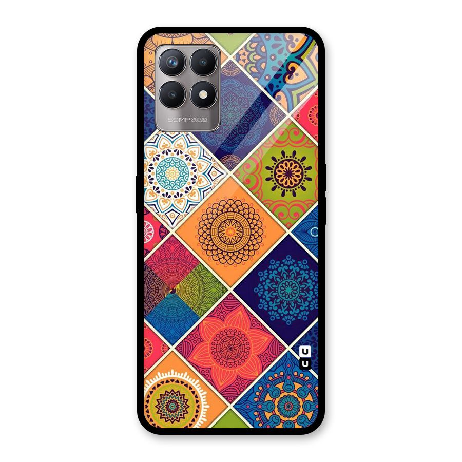 Multi Designs Glass Back Case for Realme Narzo 50