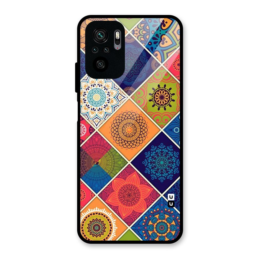 Multi Designs Glass Back Case for Redmi Note 10S