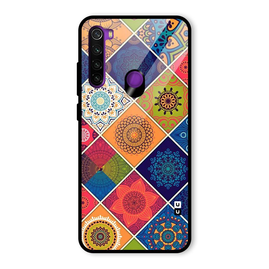 Multi Designs Glass Back Case for Redmi Note 8