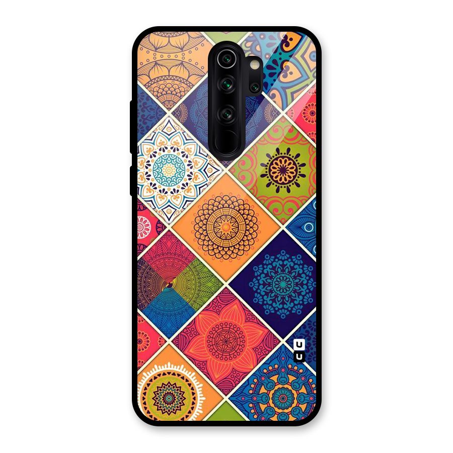 Multi Designs Glass Back Case for Redmi Note 8 Pro