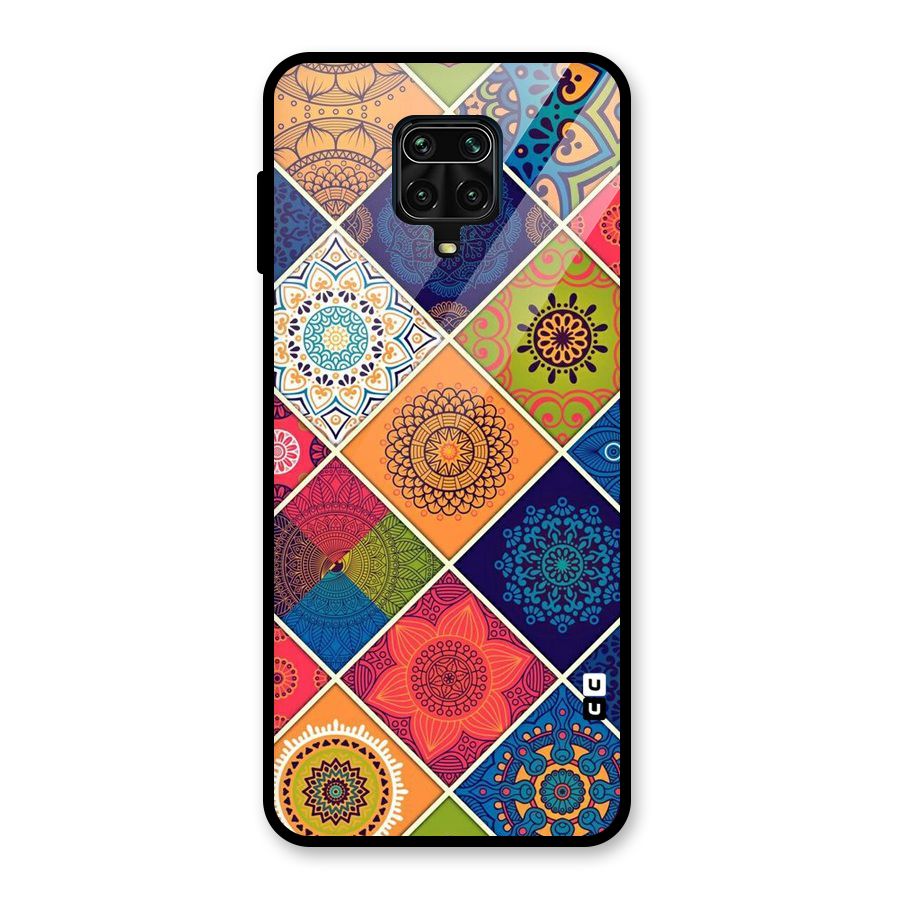 Multi Designs Glass Back Case for Redmi Note 9 Pro Max