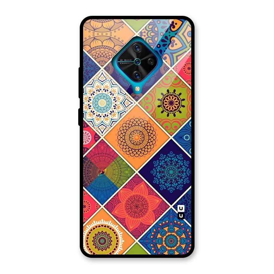 Multi Designs Glass Back Case for Vivo S1 Pro