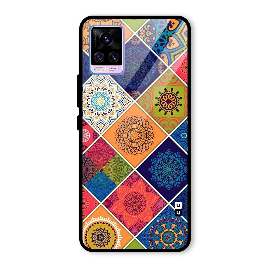 Multi Designs Glass Back Case for Vivo V20 Pro