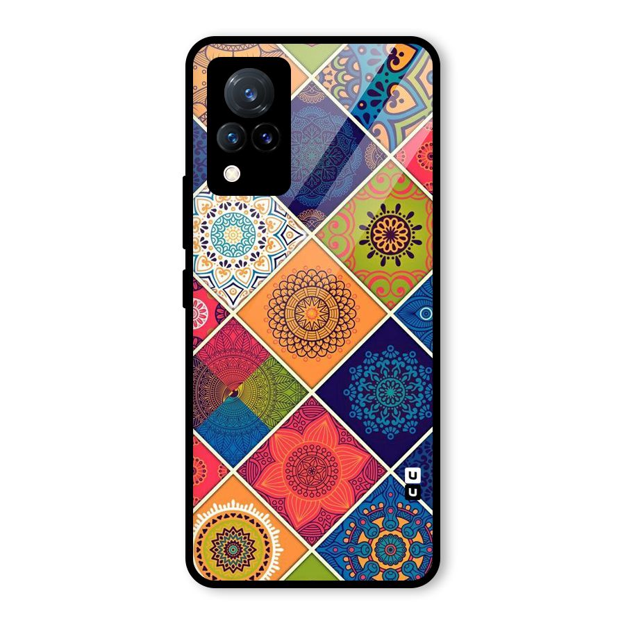 Multi Designs Glass Back Case for Vivo V21 5G