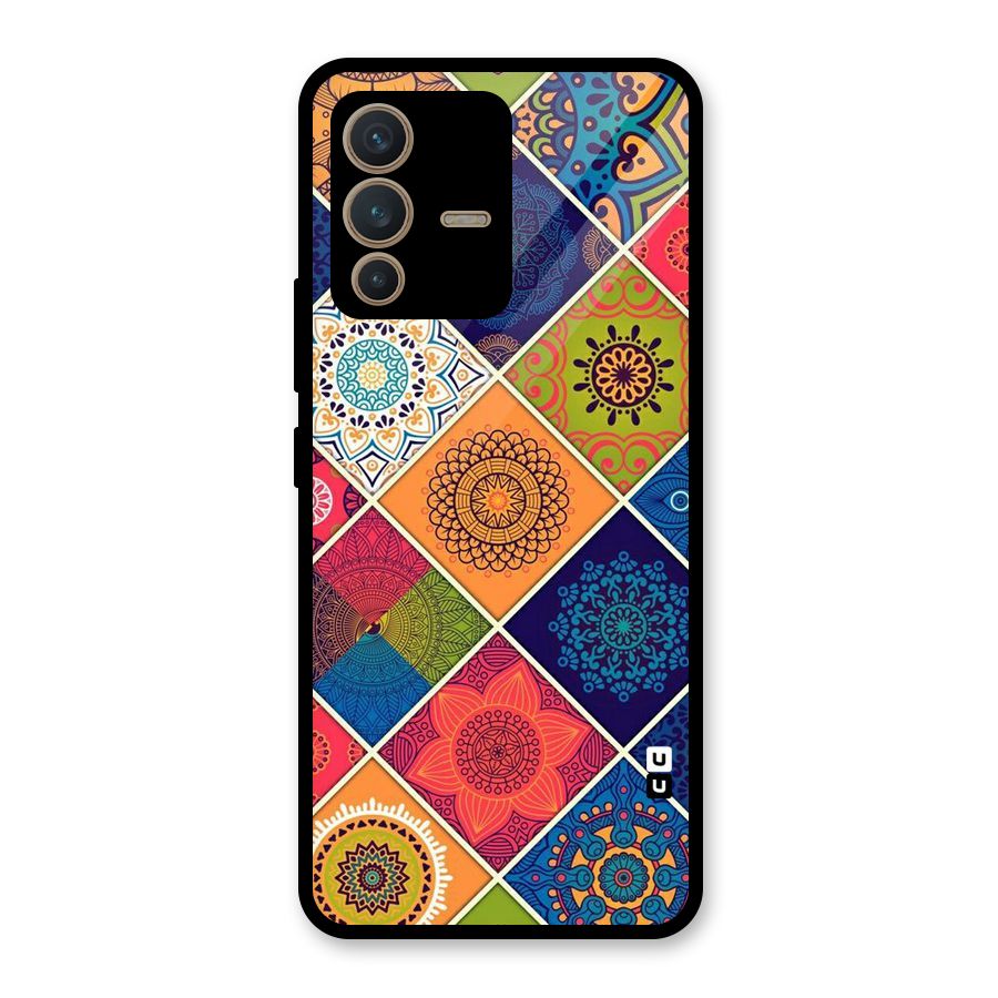 Multi Designs Glass Back Case for Vivo V23 5G