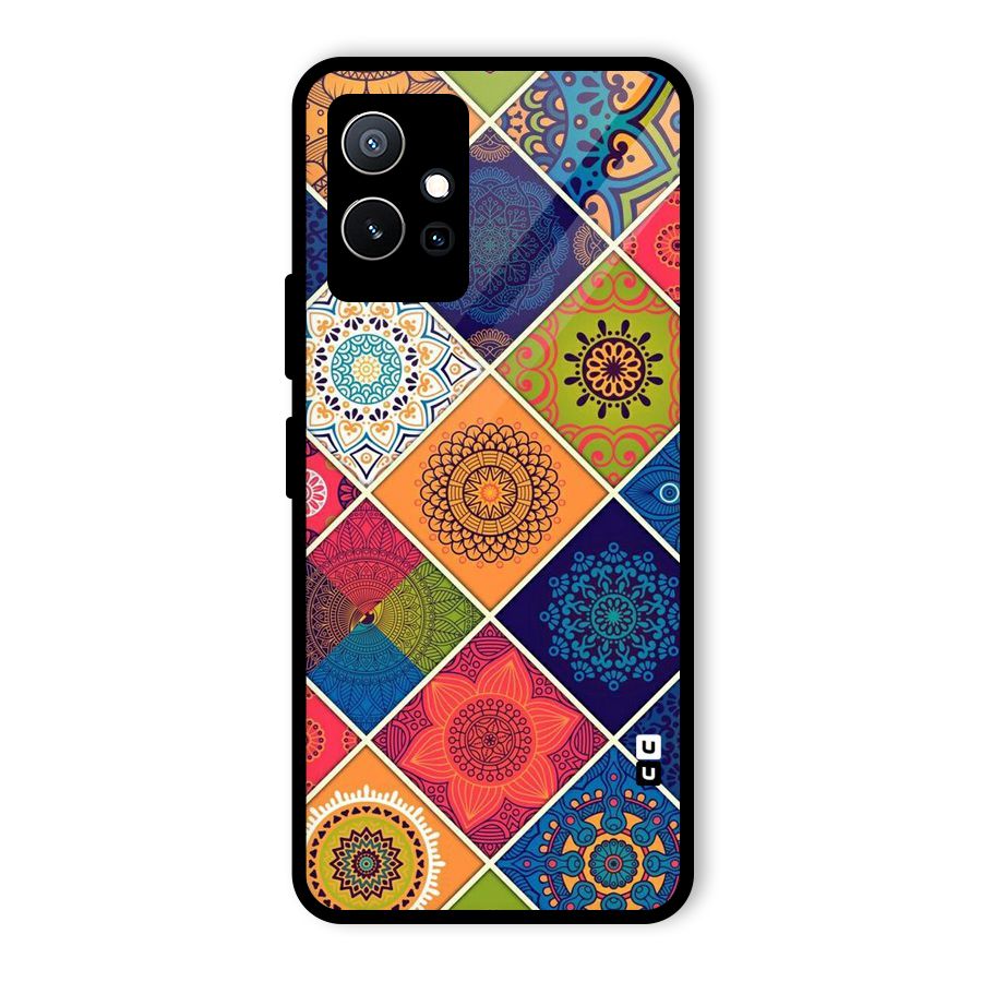 Multi Designs Glass Back Case for Vivo Y75 5G