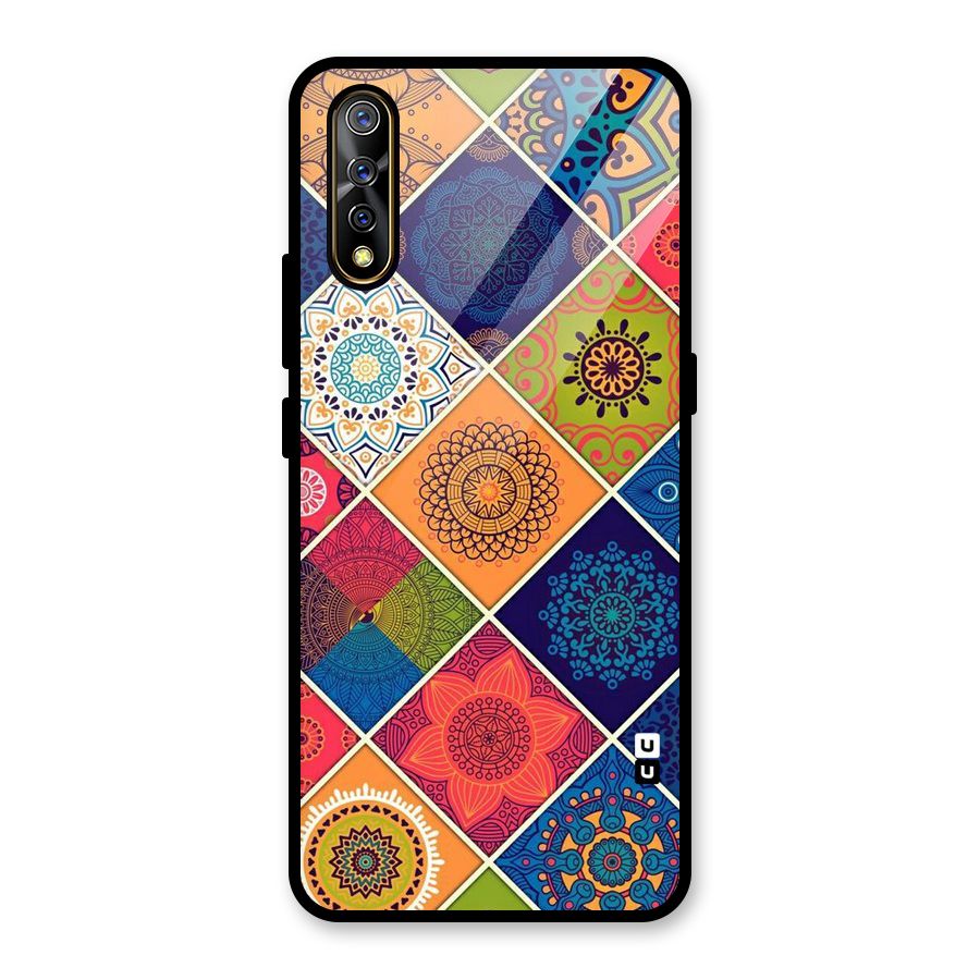 Multi Designs Glass Back Case for Vivo Z1x