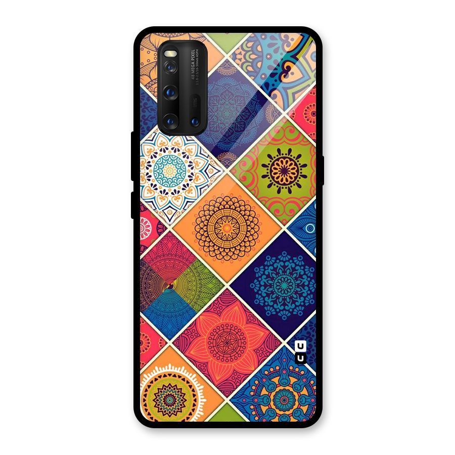 Multi Designs Glass Back Case for Vivo iQOO 3