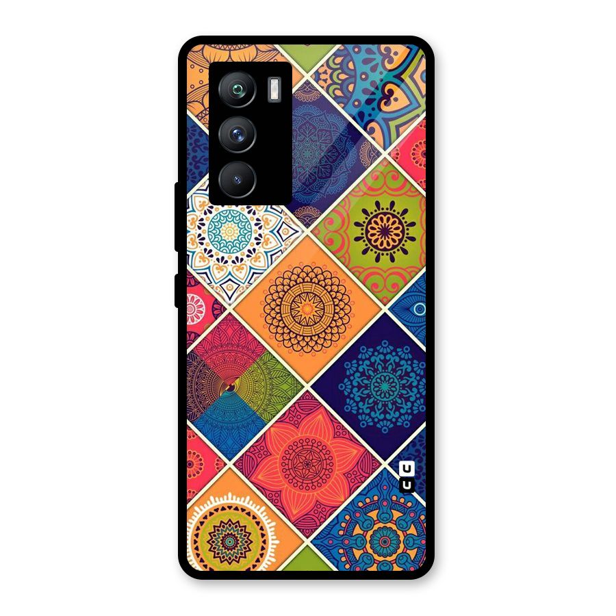 Multi Designs Glass Back Case for Vivo iQOO 9 SE