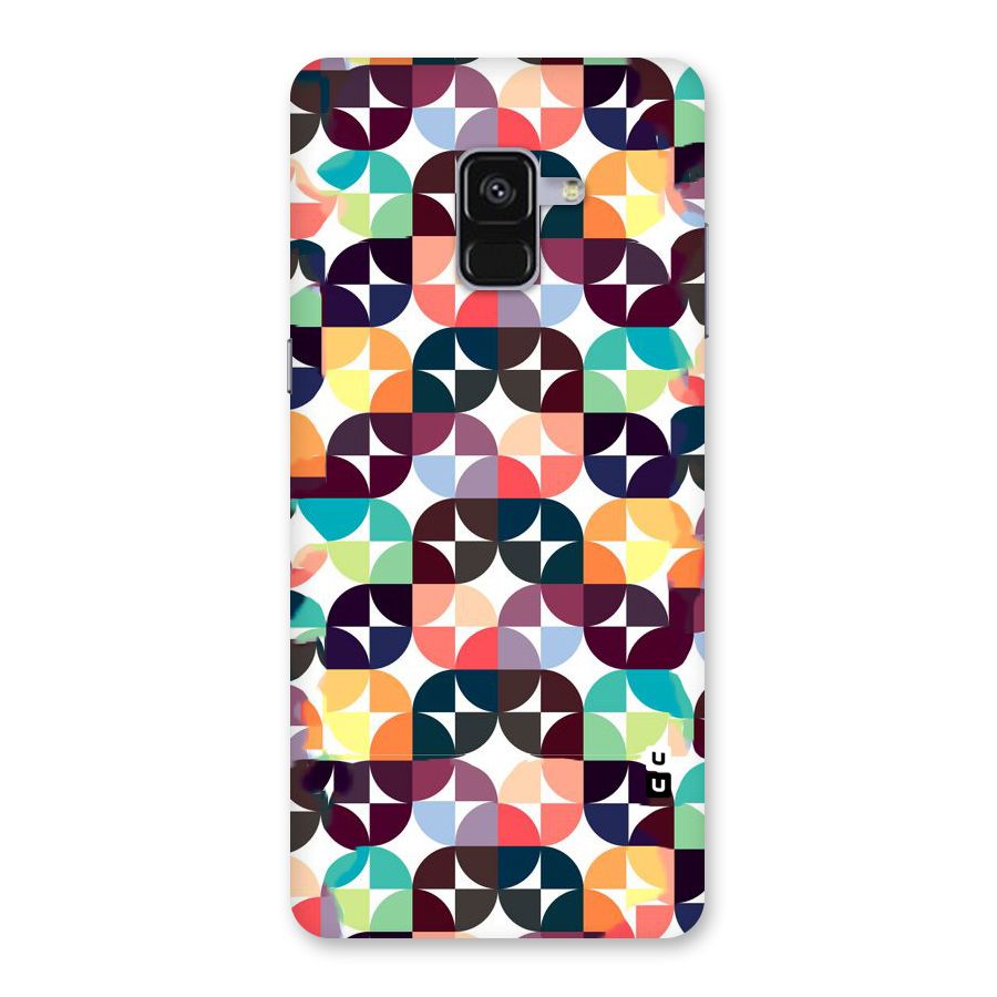 Multicolor Arc Back Case for Galaxy A8 Plus
