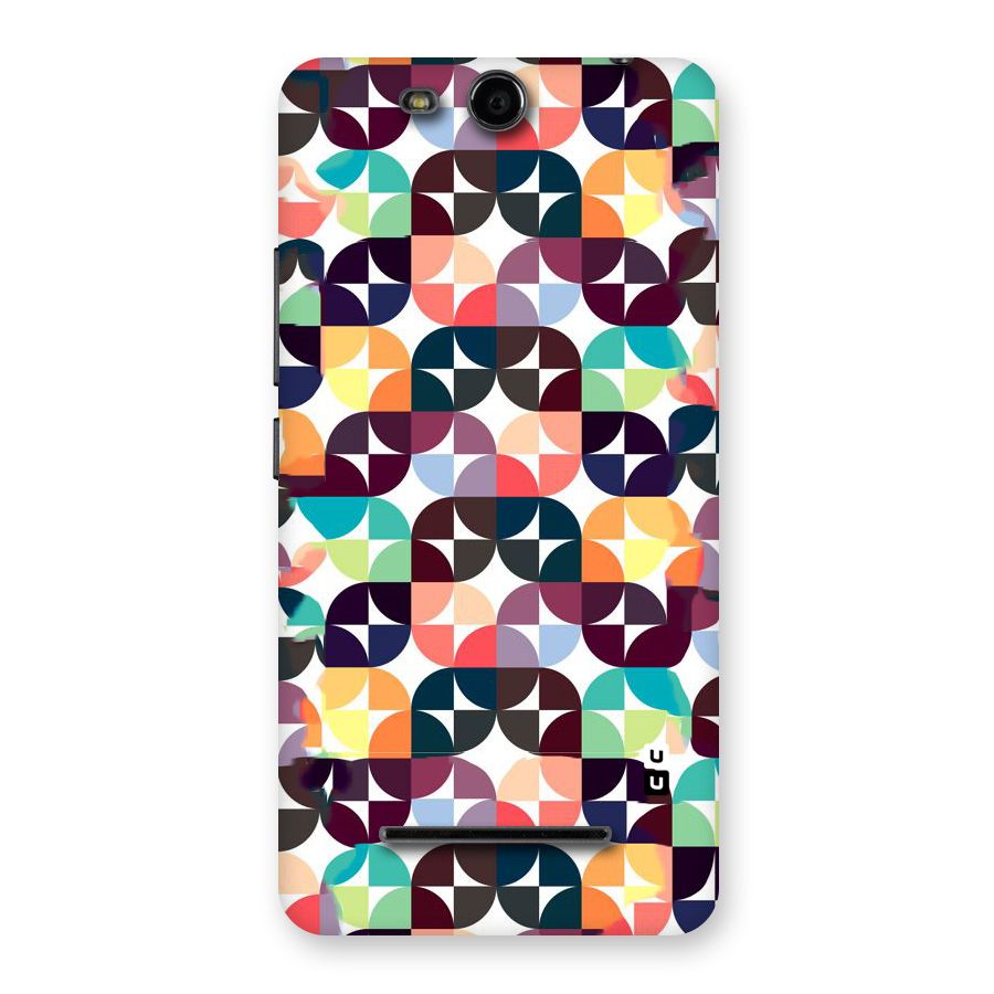 Multicolor Arc Back Case for Micromax Canvas Juice 3 Q392