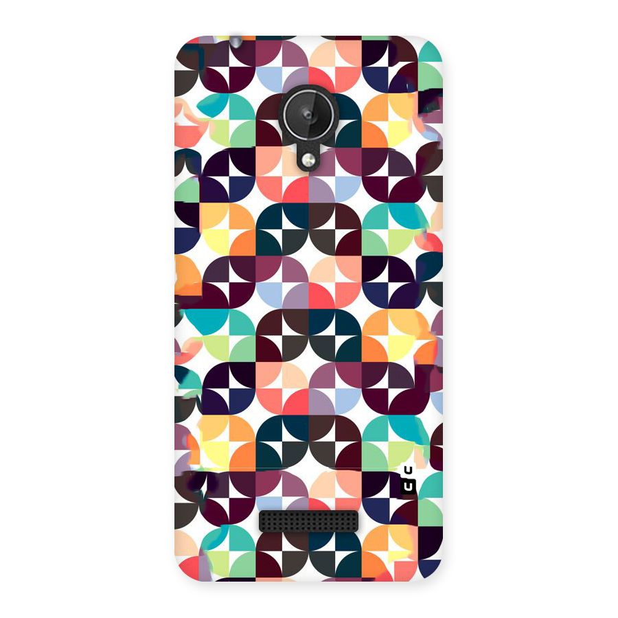 Multicolor Arc Back Case for Micromax Canvas Spark Q380