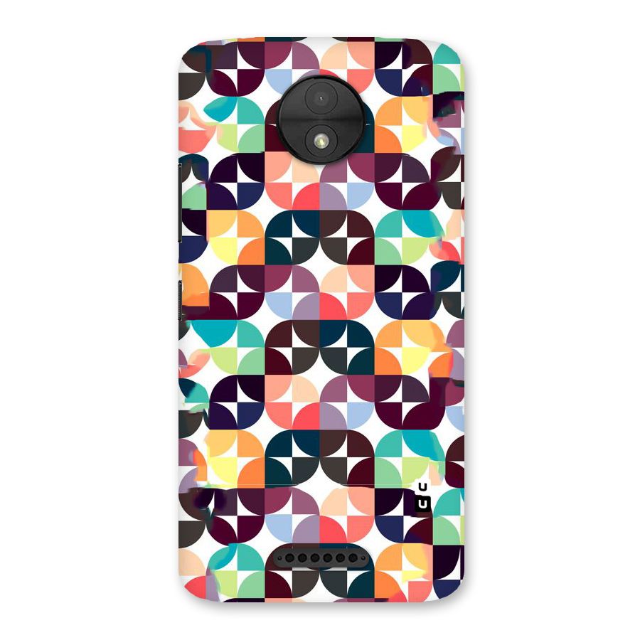 Multicolor Arc Back Case for Moto C